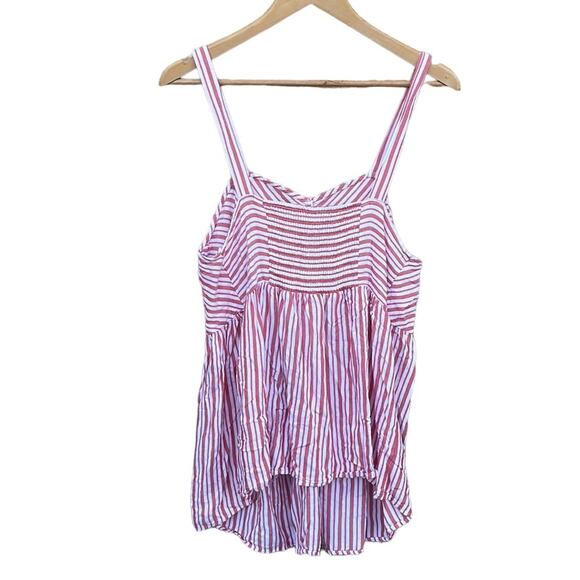 Isabel Maternity by Ingrid red & white flowy blouse size large - Picture 2 of 8